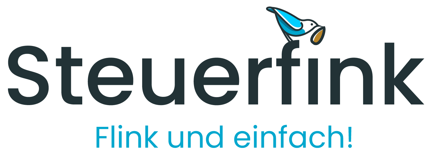 Logo Steuerfink with claim